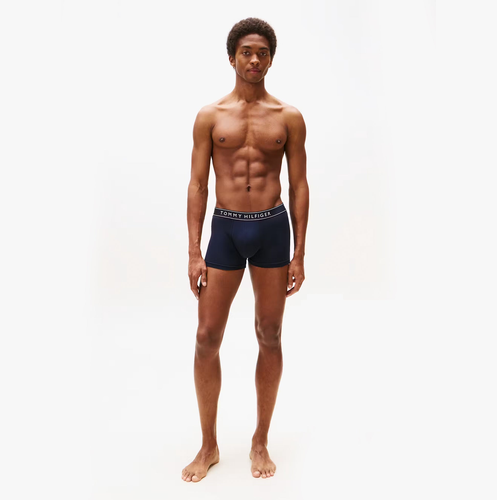 Tommy Hilfiger Mens 3 Pack Logo Waistband Trunks Multi