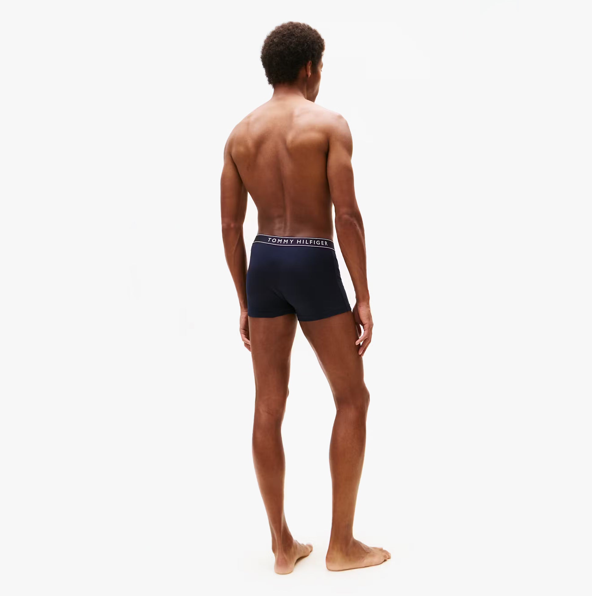 Tommy Hilfiger Mens 3 Pack Logo Waistband Trunks Multi