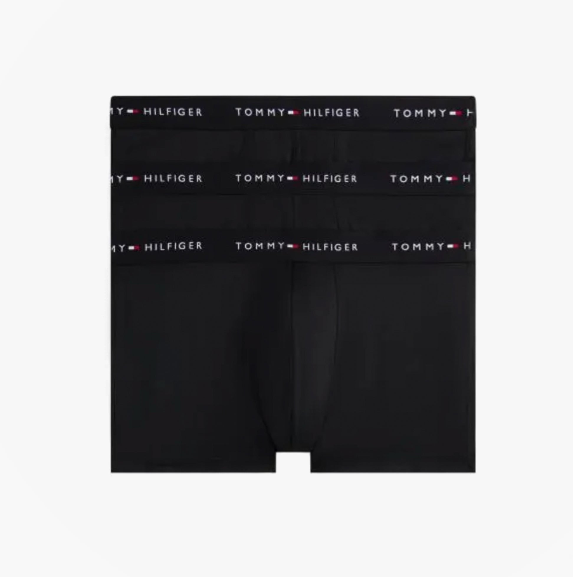 Tommy Hilfiger Mens 3 Pack Signature Microfibre Trunks Black
