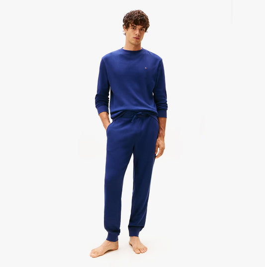Tommy Hilfiger Tommy Hilfiger LS WAFFLE TOP Mens Loungewear Preppy Navy