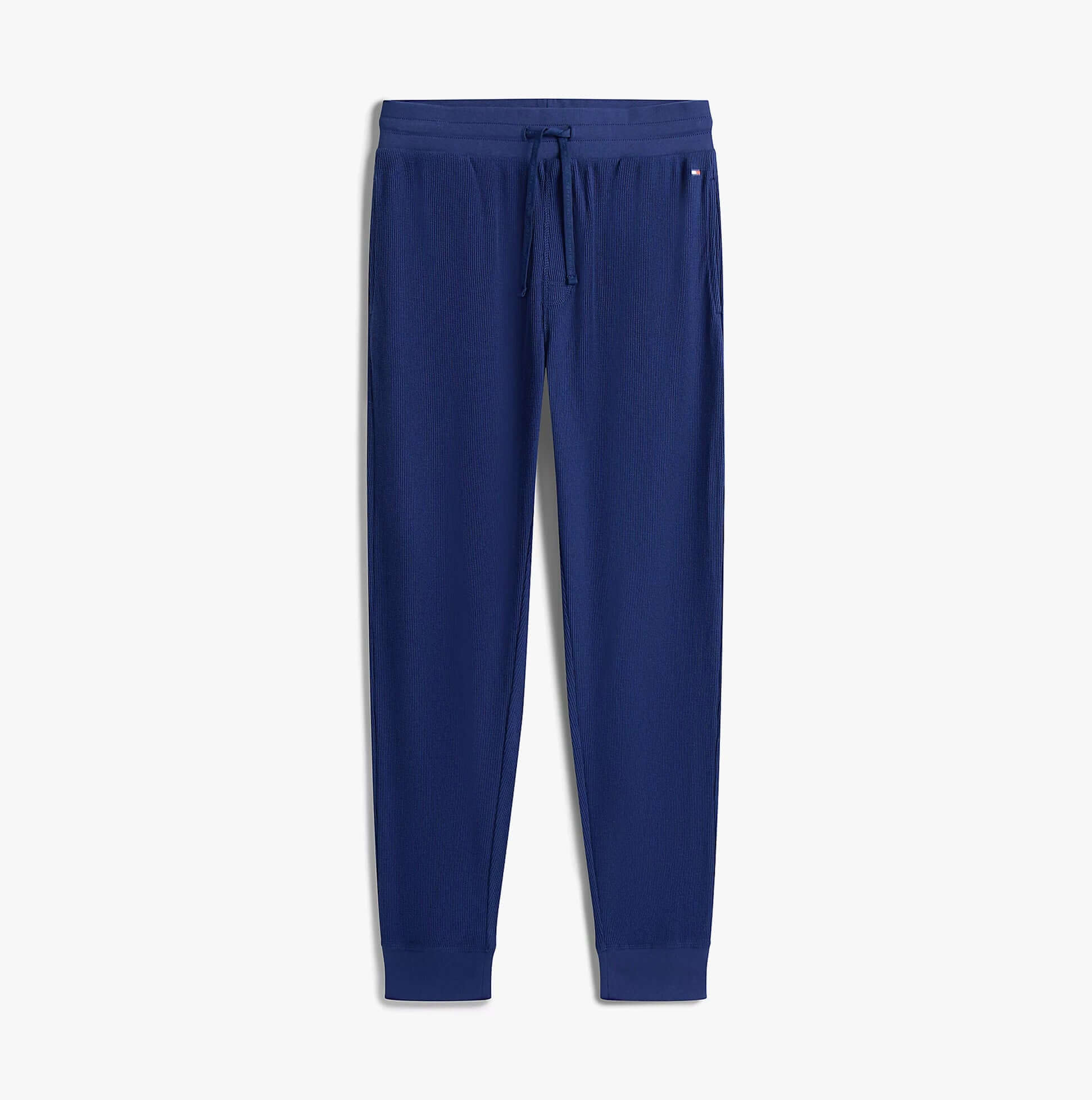 Tommy Hilfiger WAFFLE PANT Mens Cuffed Joggers Navy