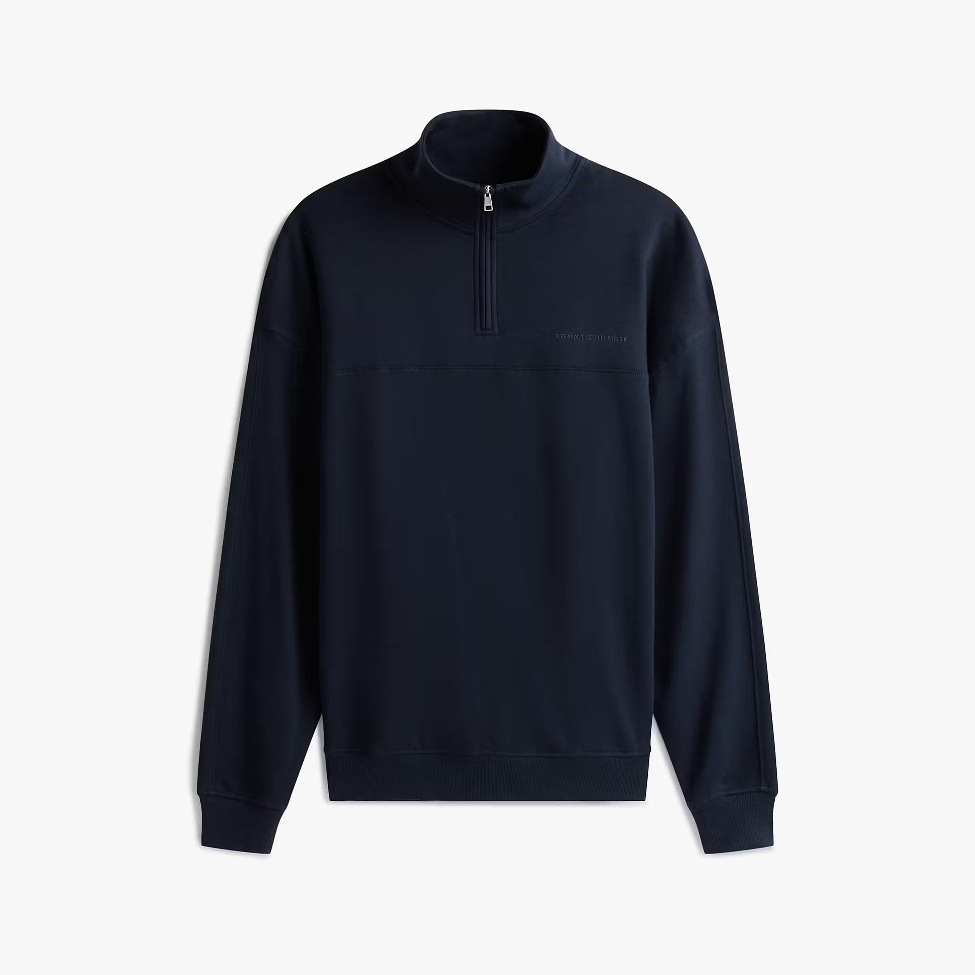 Tommy Hilfiger Tommy Hilfiger HALF ZIP Mens Sweatshirts Desert Sky
