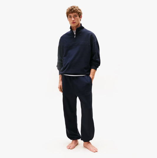 Tommy Hilfiger Tommy Hilfiger HALF ZIP Mens Sweatshirts Desert Sky