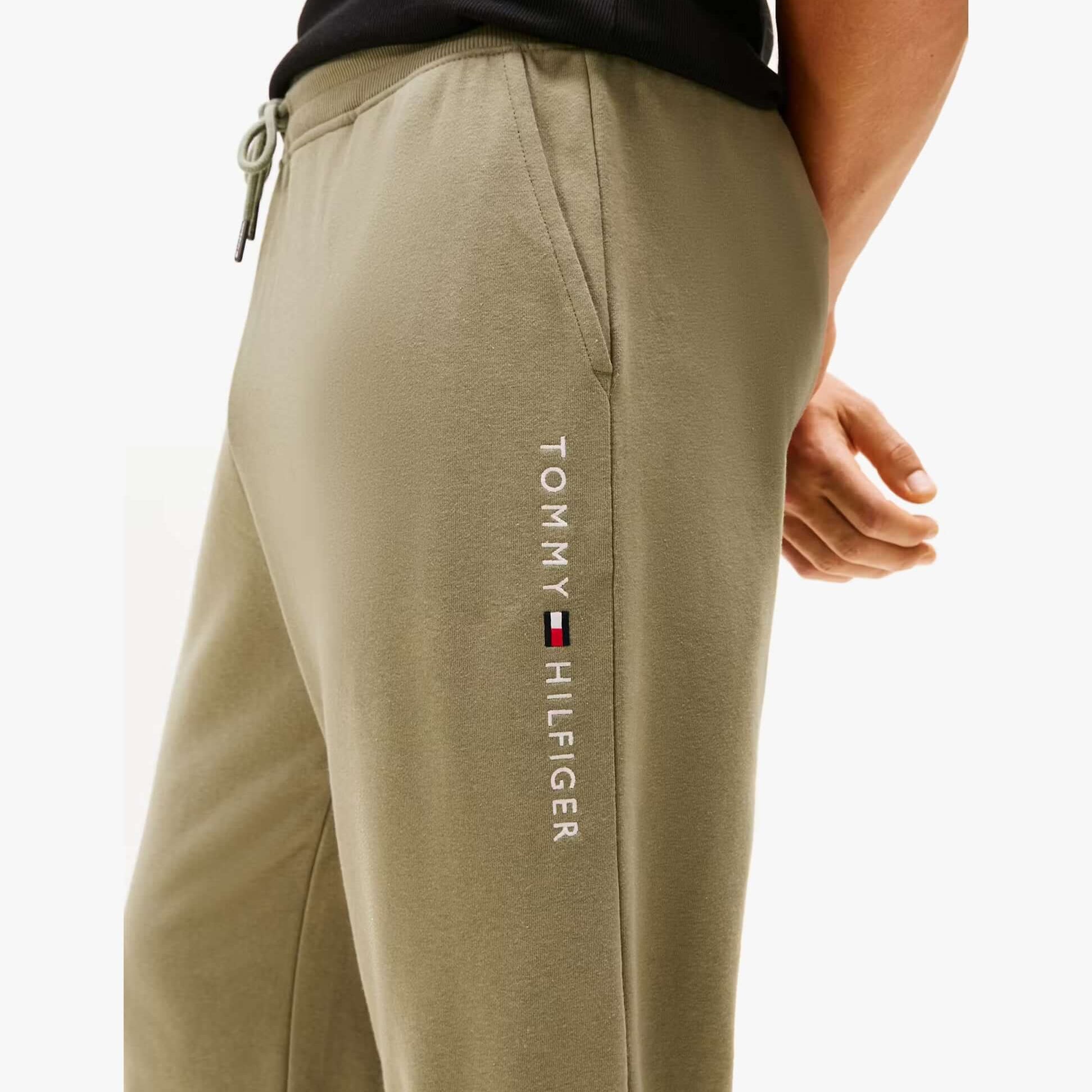 Tommy Hilfiger TH Original Mens Logo Lounge Joggers Utility Sage