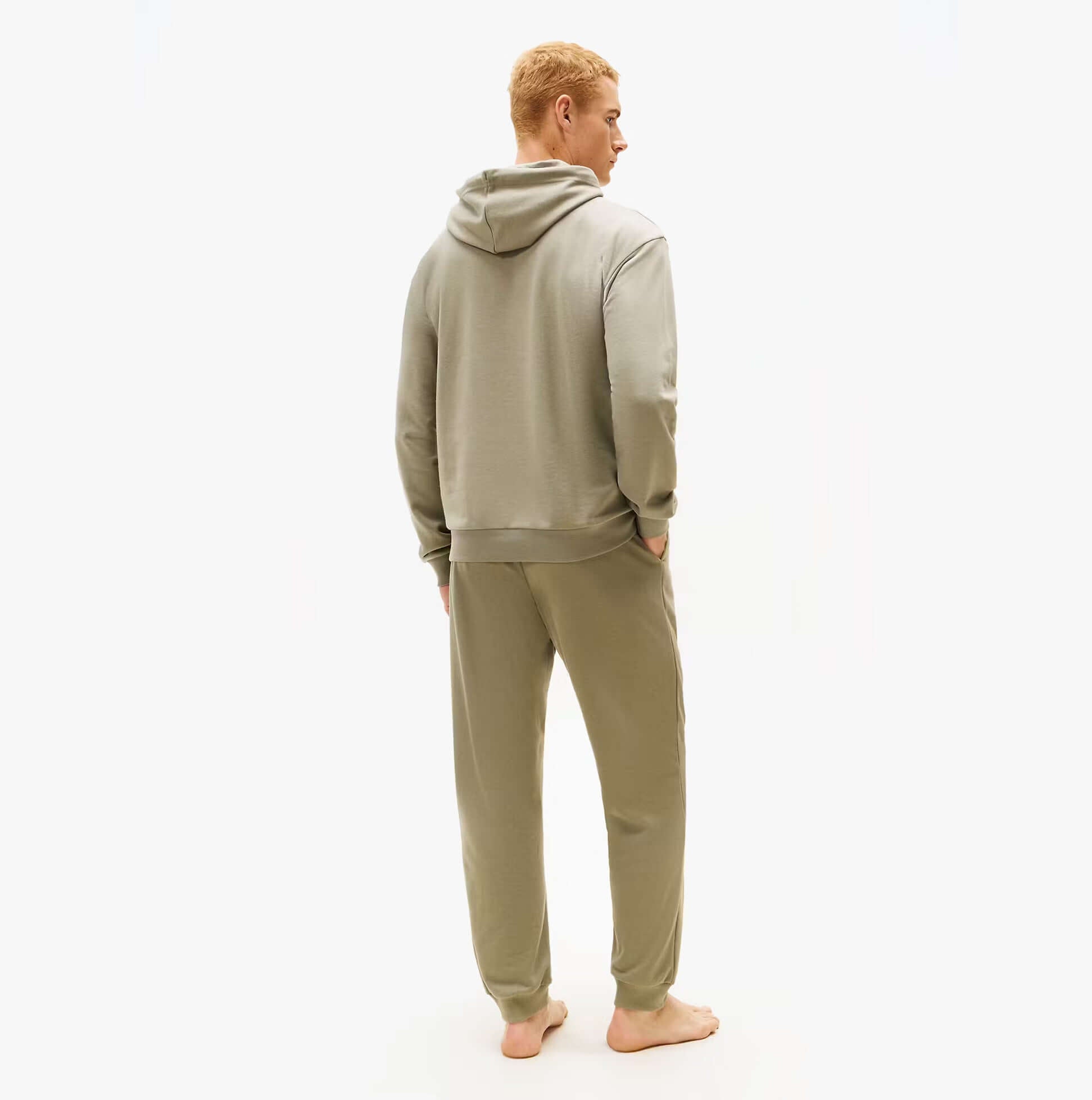 Tommy Hilfiger HOODIE Mens Drawstring Lounge Hoody Utility Sage