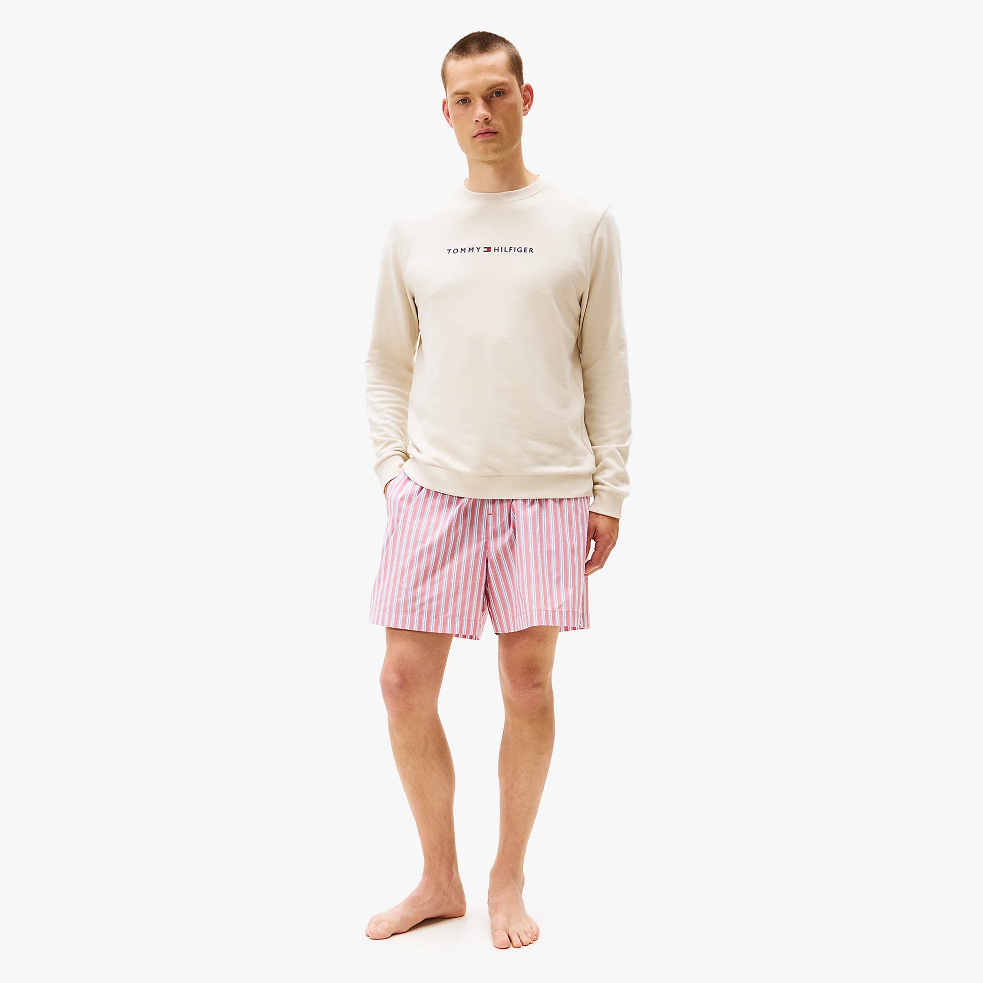 Tommy Hilfiger Tommy Hilfiger TRACK TOP Mens Sweatshirts Newsprint