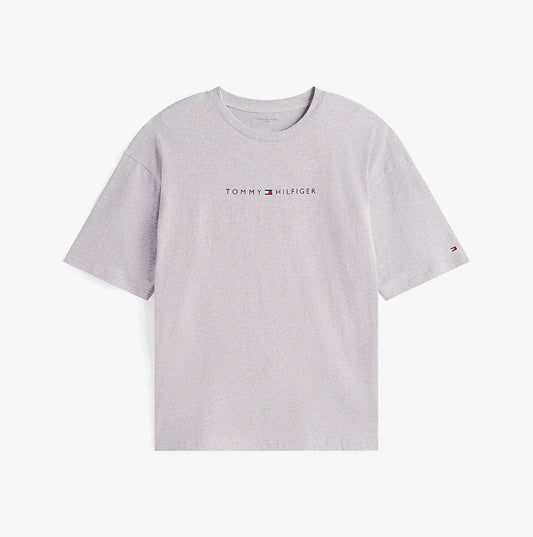 Tommy Hilfiger Tommy Hilfiger SS TEE CONT. LOGO Mens T-Shirts & Tank Tops Light Grey Heather