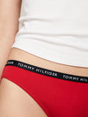 Tommy Hilfiger BIKINI 3 Pack Womens Briefs Desert Sky/White/Primary Red