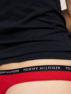 Tommy Hilfiger THONG 3 Pack Womens White/Desert Sky/Primary Red