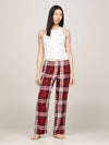 Tommy Hilfiger FLANNEL PANT Womens Pants Women Apparel Plaid Red