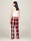 Tommy Hilfiger FLANNEL PANT Womens Pants Women Apparel Plaid Red
