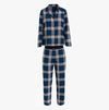 Tommy Hilfiger FULL FLANNEL PJ SET Womens Pyjamas Women Apparel Plaid Deep Indigo