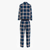 Tommy Hilfiger FULL FLANNEL PJ SET Womens Pyjamas Women Apparel Plaid Deep Indigo