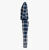 Tommy Hilfiger FULL FLANNEL PJ SET Womens Pyjamas Women Apparel Plaid Deep Indigo