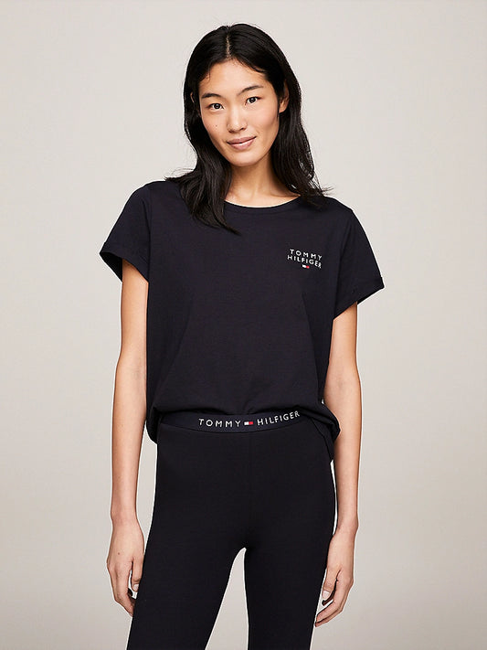 Tommy Hilfiger PURE COTTON Womens T-Shirt Desert Sky