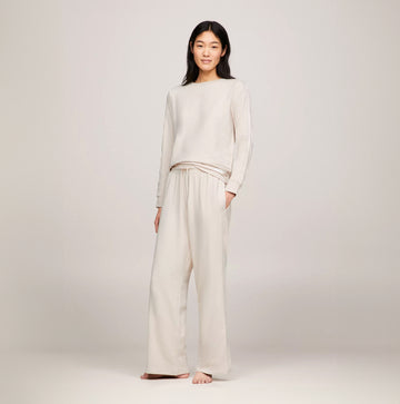Tommy Hilfiger MODAL PANTS Womens Pants Cashmere Creme