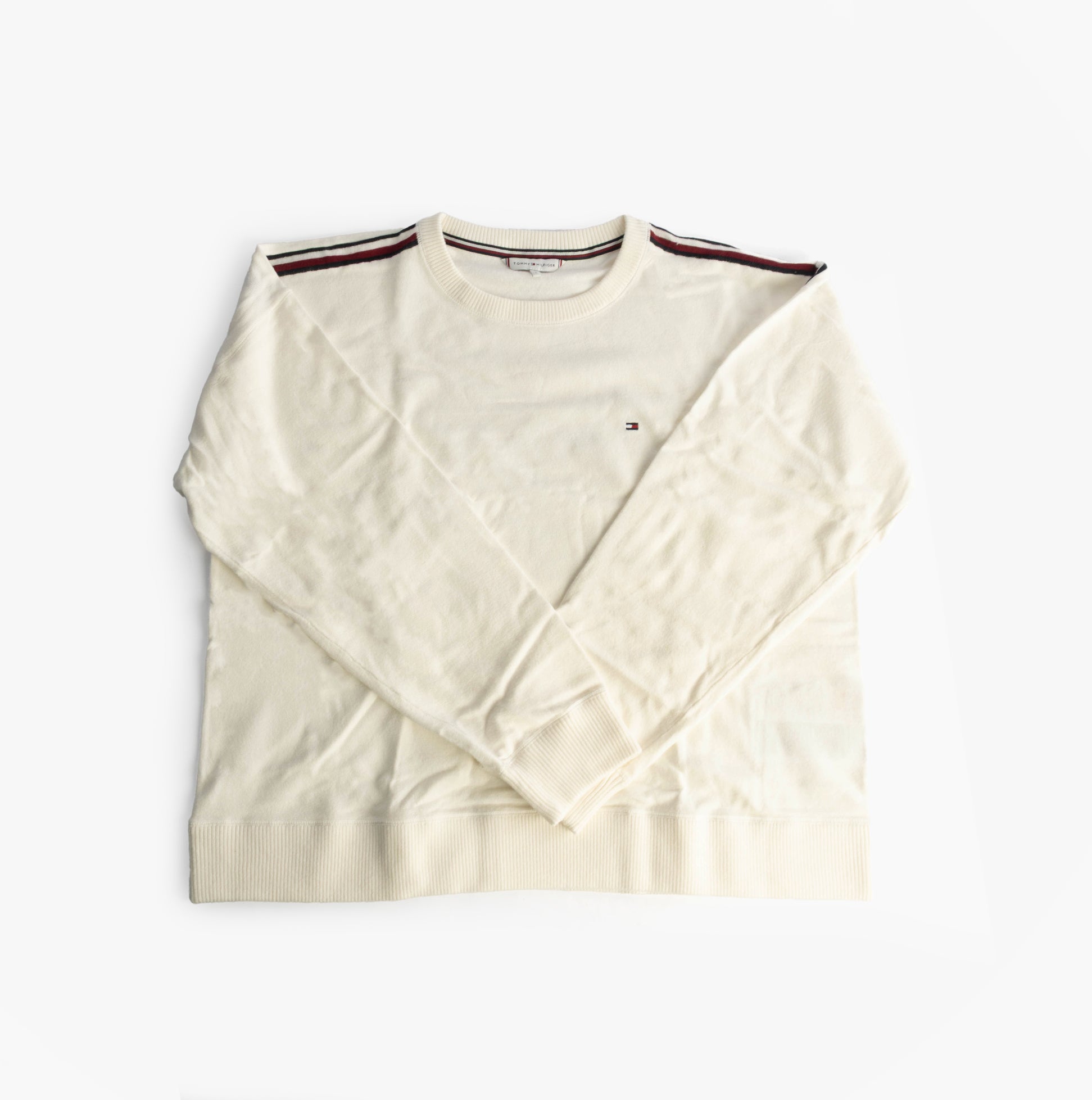 Tommy Hilfiger TRACK TOP C&S Womens Track Top Ecru