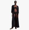 Tommy Hilfiger LONG KIMONO Womens Bathrobe Black