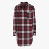 Tommy Hilfiger SHIRT NIGHTDRESS Womens Loungewear Women Apparel Plaid Red