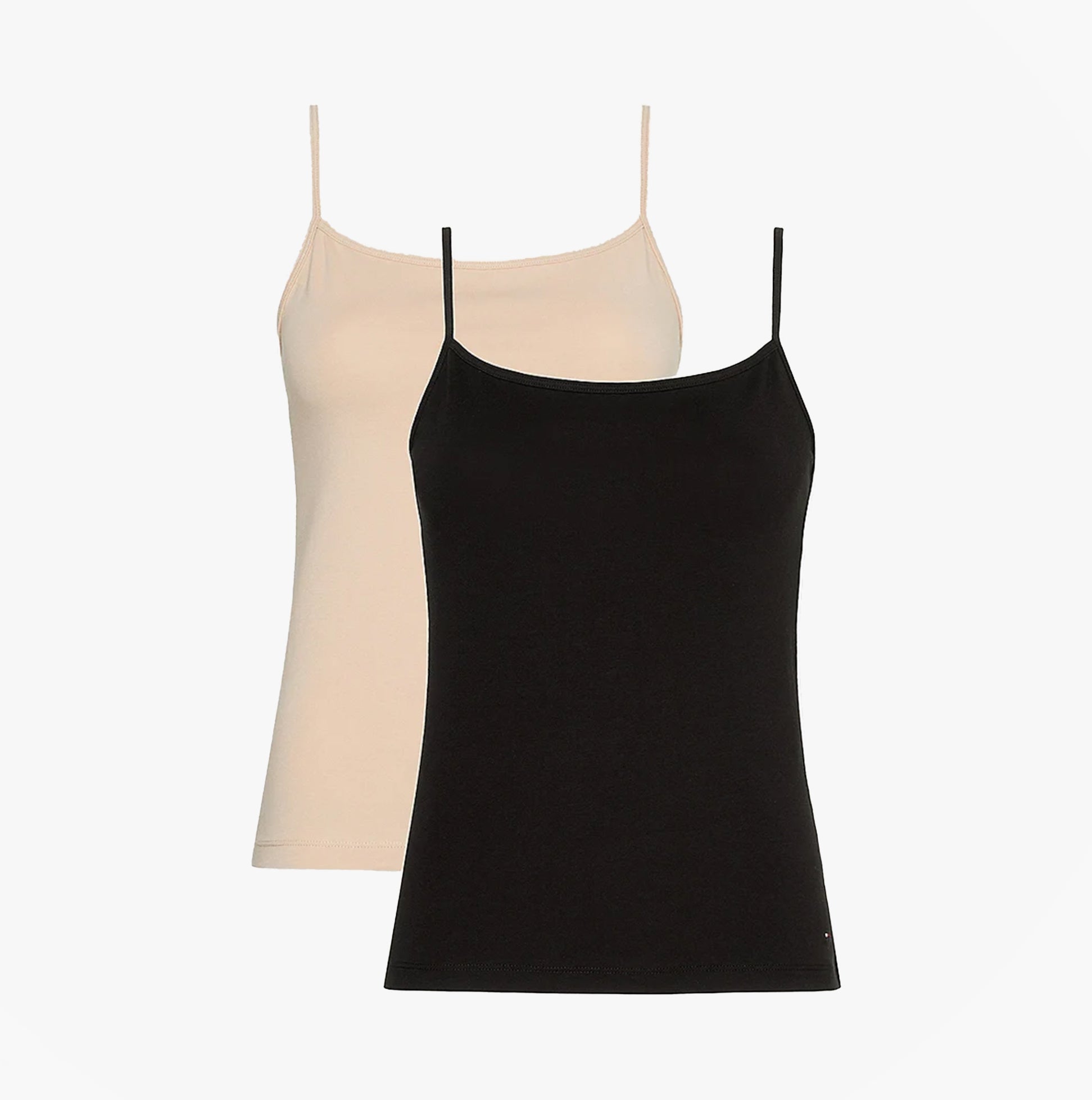 Tommy Hilfiger CAMI 2 Pack Womens Vest Black/Misty Blush