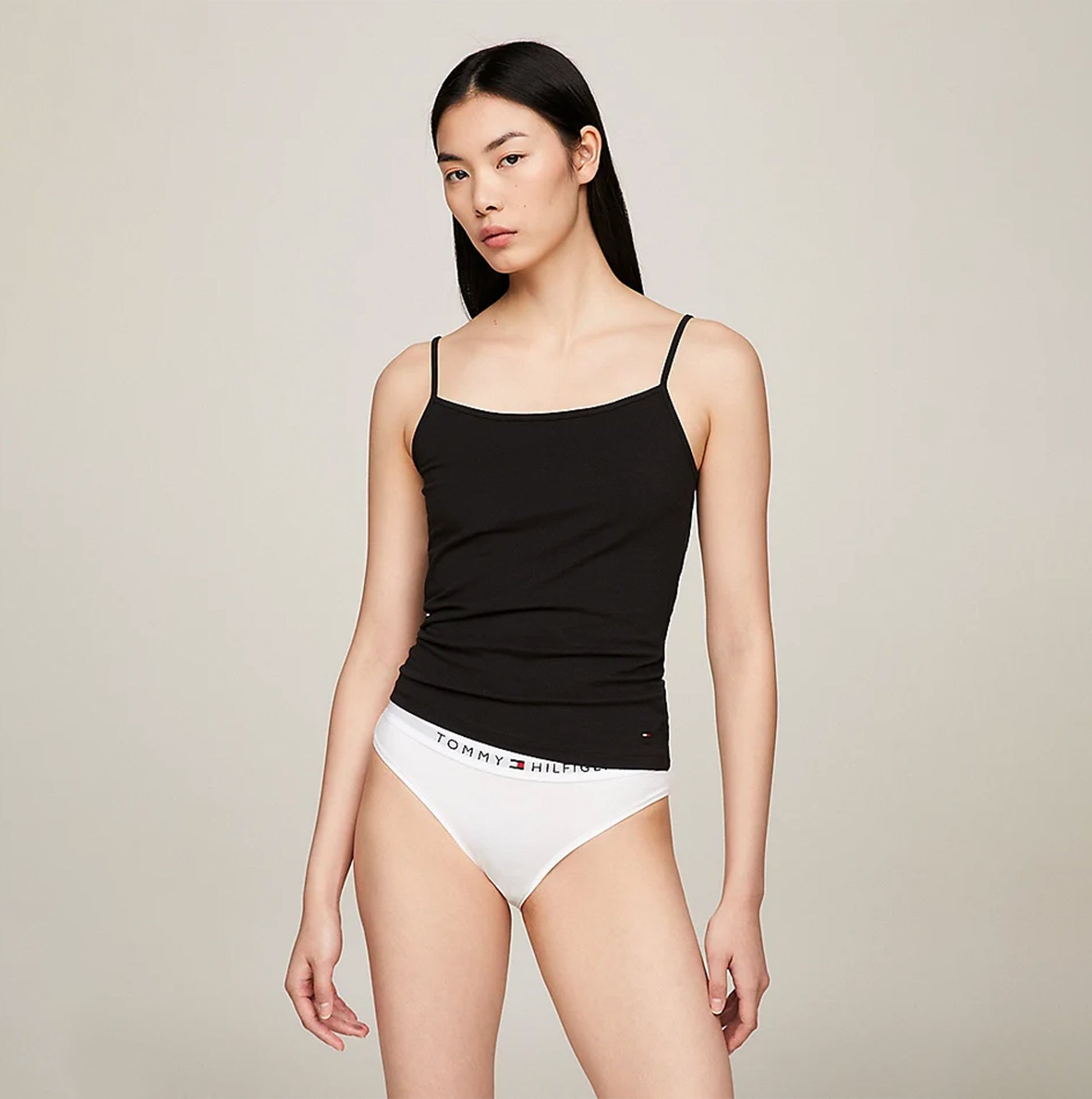 Tommy Hilfiger CAMI 2 Pack Womens Vest Black/Misty Blush