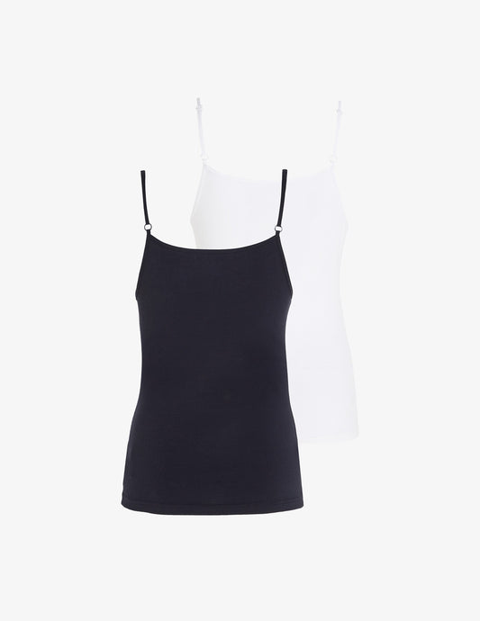 Tommy Hilfiger CAMI 2 Pack Womens Underwear White/Desert Sky
