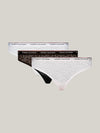 Tommy Hilfiger BIKINI LACE 3 Pack Womens Briefs Black/White/Light Pink