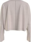 Tommy Hilfiger LONG SLEEVE T-SHIRT GOLD EMBR. Womens T-Shirts Cashmere Creme