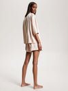 Tommy Hilfiger SHORT SLEEVE MATTE & SHINE SET Womens Pyjamas Misty Blush