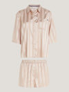 Tommy Hilfiger SHORT SLEEVE MATTE & SHINE SET Womens Pyjamas Misty Blush