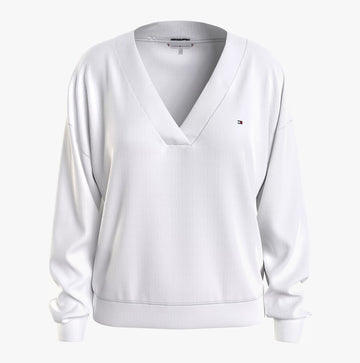 Tommy Hilfiger LS TOP Womens White
