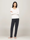 Tommy Hilfiger ORIGINAL Womens Pyjama Set Ancient White/Star Navy