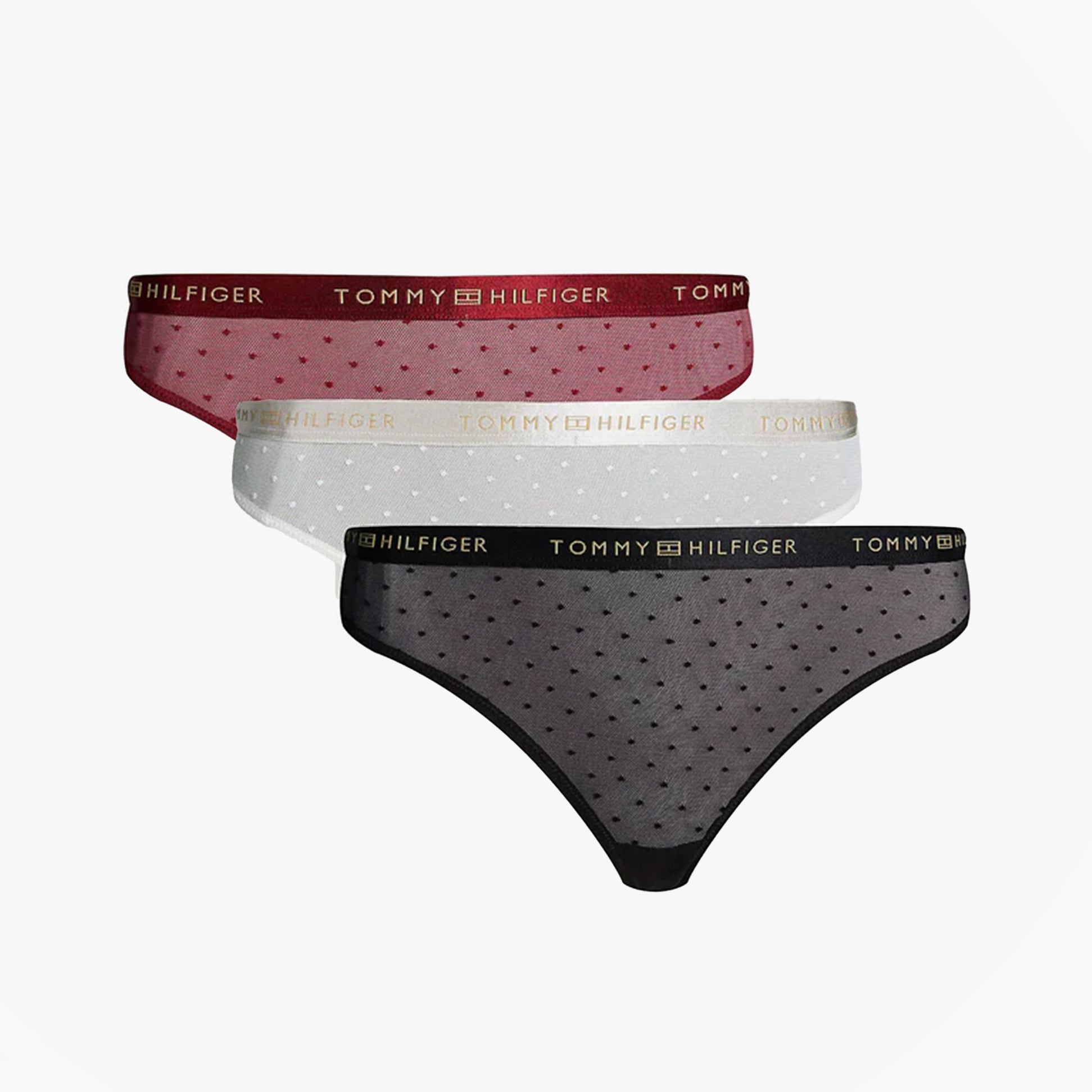 Tommy Hilfiger GIFT UNDERWEAR Womens 3 Pack Thongs Multicoloured