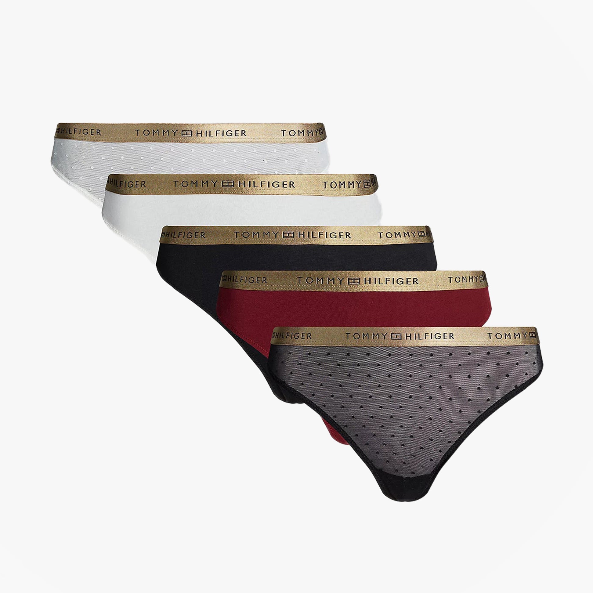 Tommy Hilfiger GIFT UNDERWEAR Womens 5 Pack Thongs Multicoloured