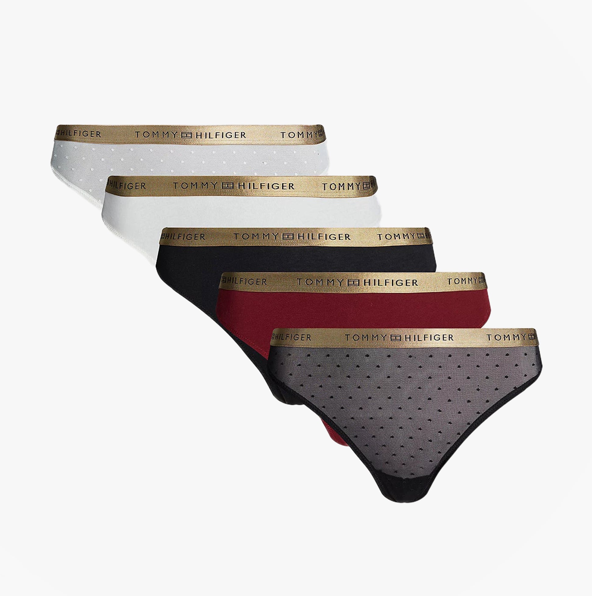 Tommy Hilfiger GIFT UNDERWEAR Womens 5 Pack Thongs Multicoloured