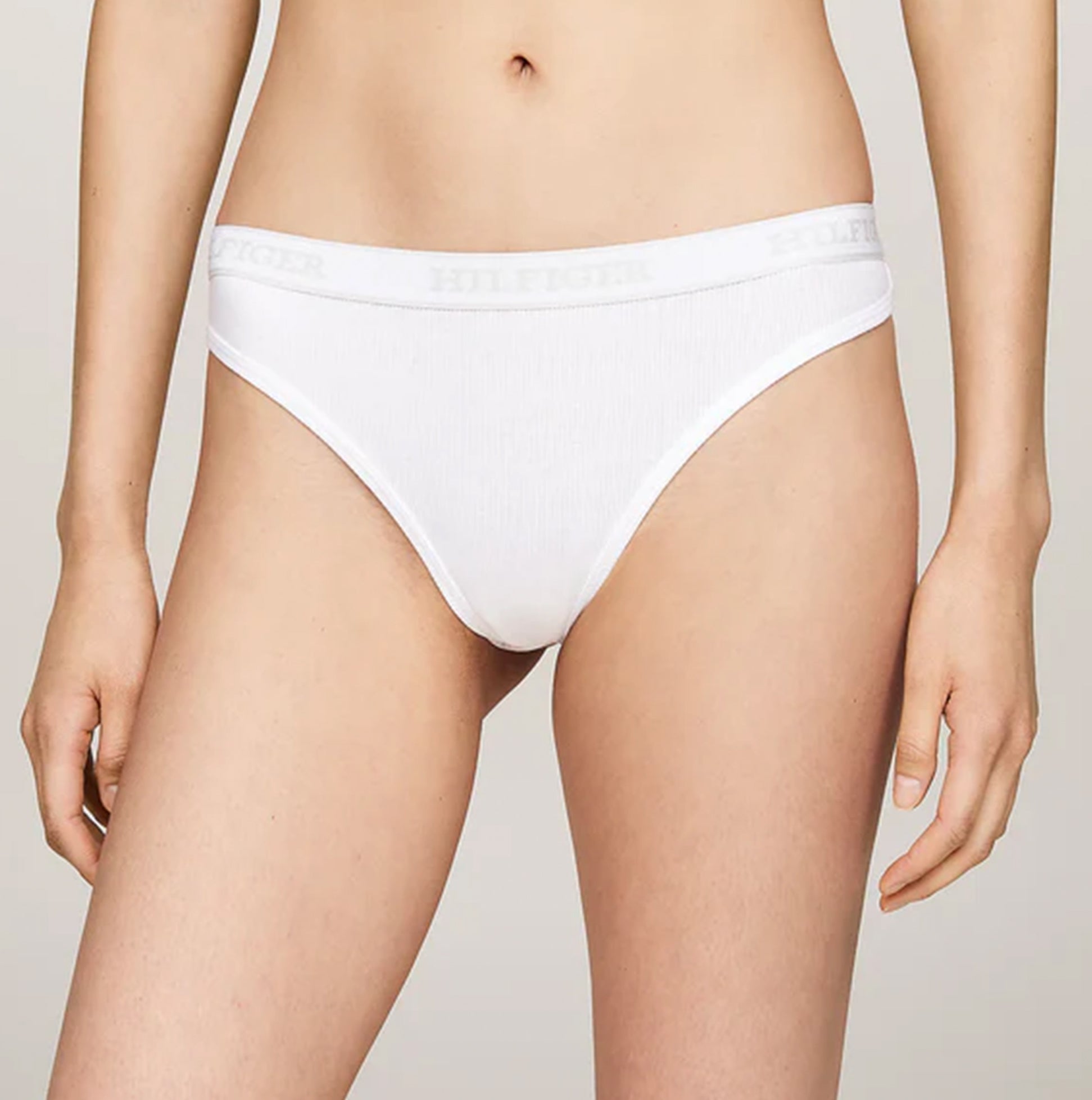 Tommy Hilfiger MONOTYPE Womens Thong White