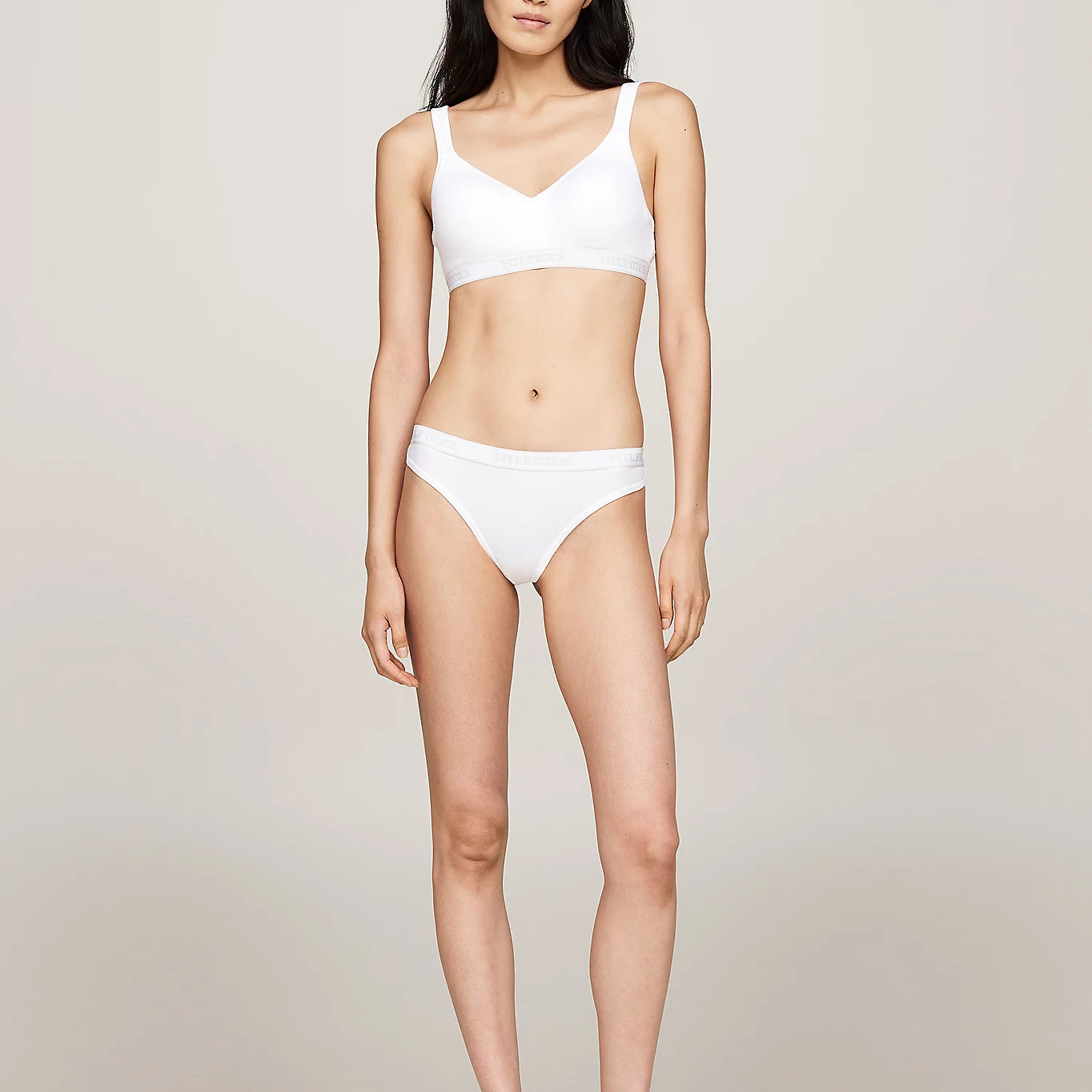 Tommy Hilfiger MONOTYPE Womens Thong White