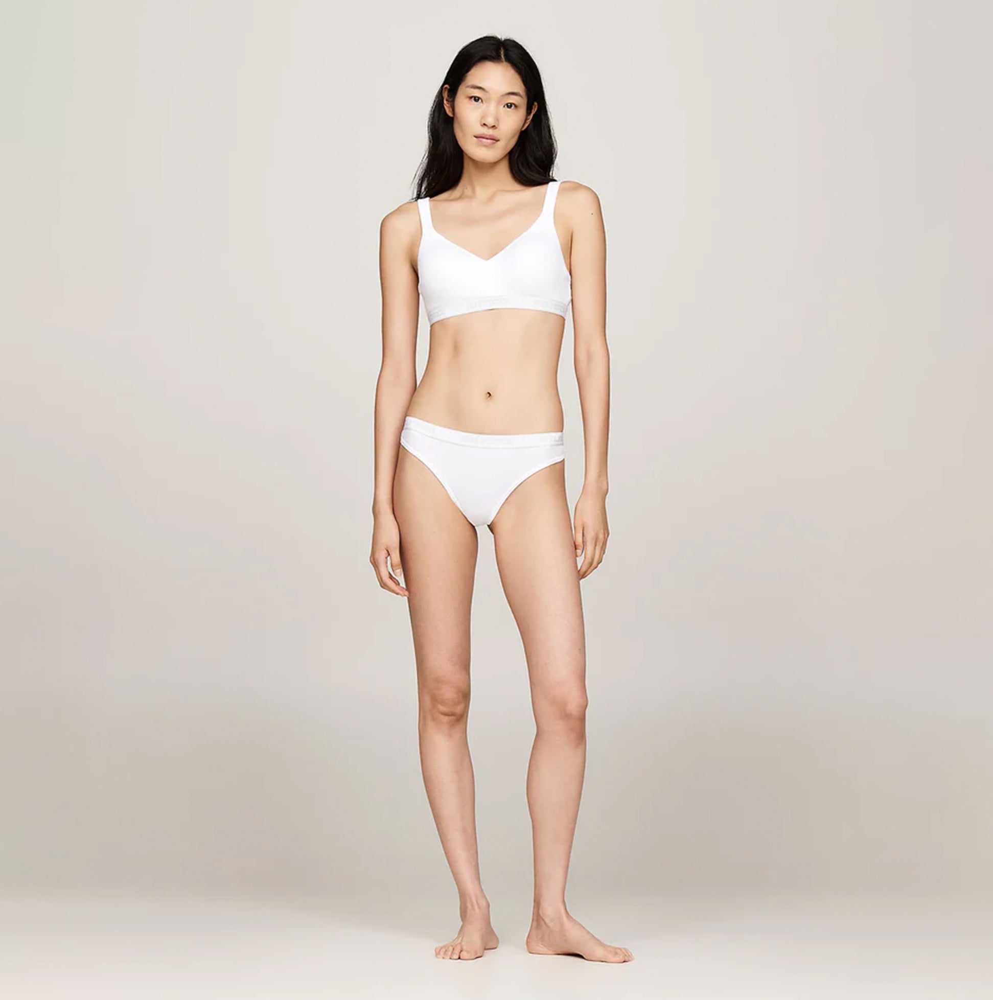 Tommy Hilfiger MONOTYPE Womens Thong White