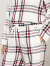 Tommy Hilfiger ORIGINAL Womens Pyjamas & Slippers Gift Set Heritage Check Ivory