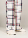Tommy Hilfiger ORIGINAL Womens Pyjamas & Slippers Gift Set Heritage Check Ivory