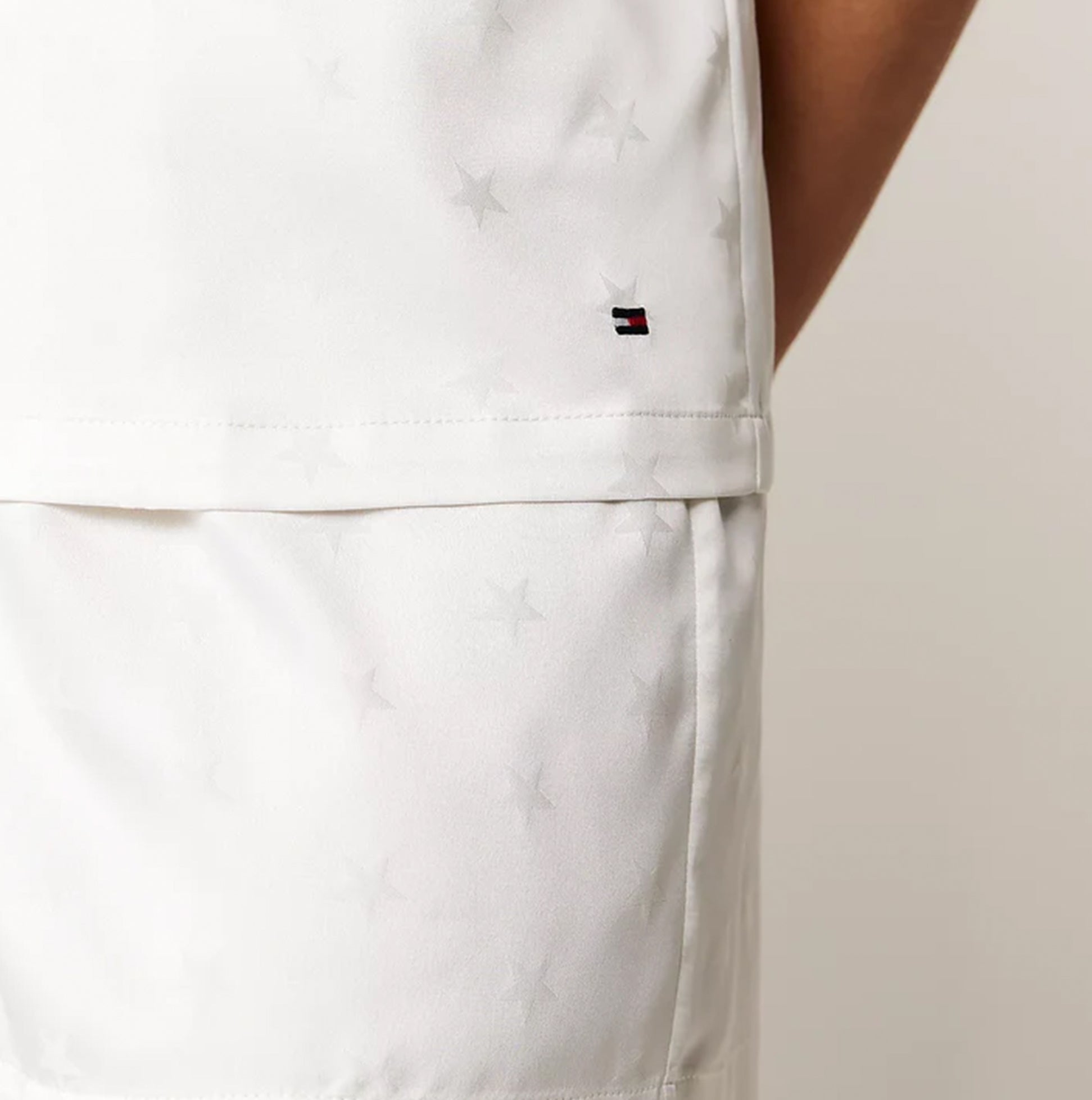 Tommy Hilfiger SATIN Pyjamas & Eye Mask Gift Set Womens Ivory