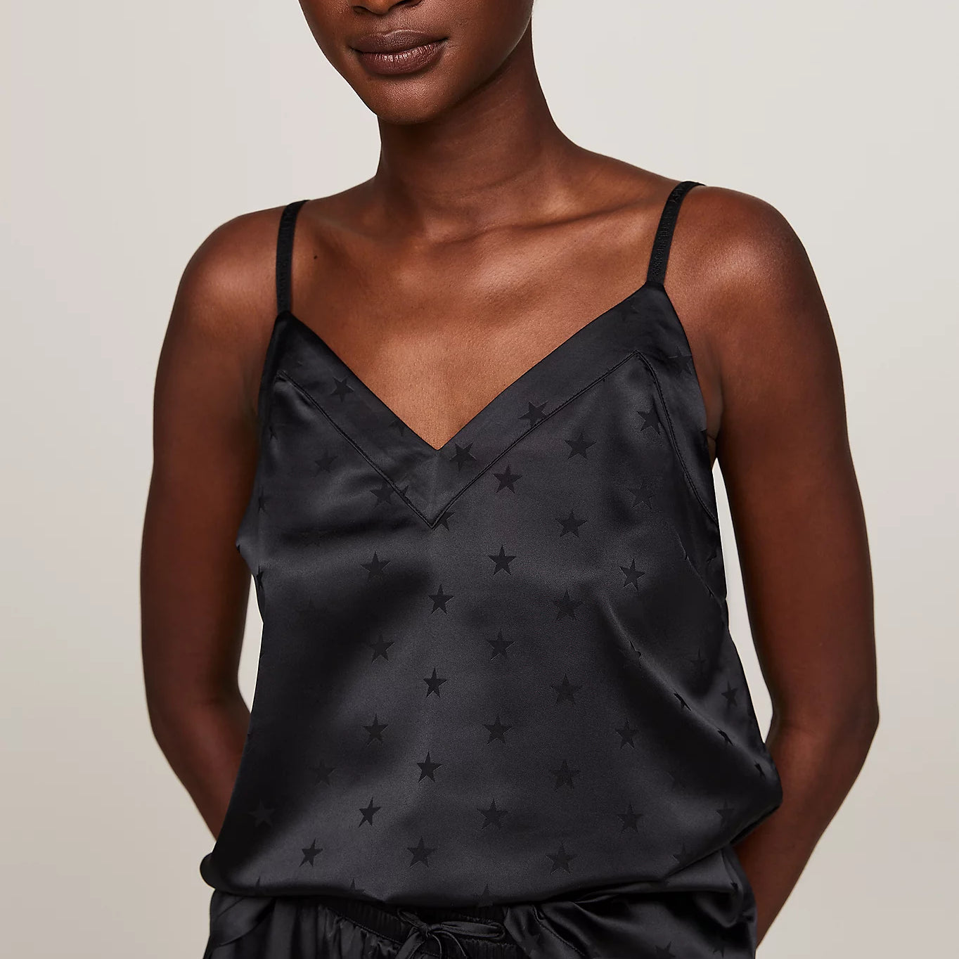 Tommy Hilfiger ESS HOLIDAY Womens Cami & Long Pants Black