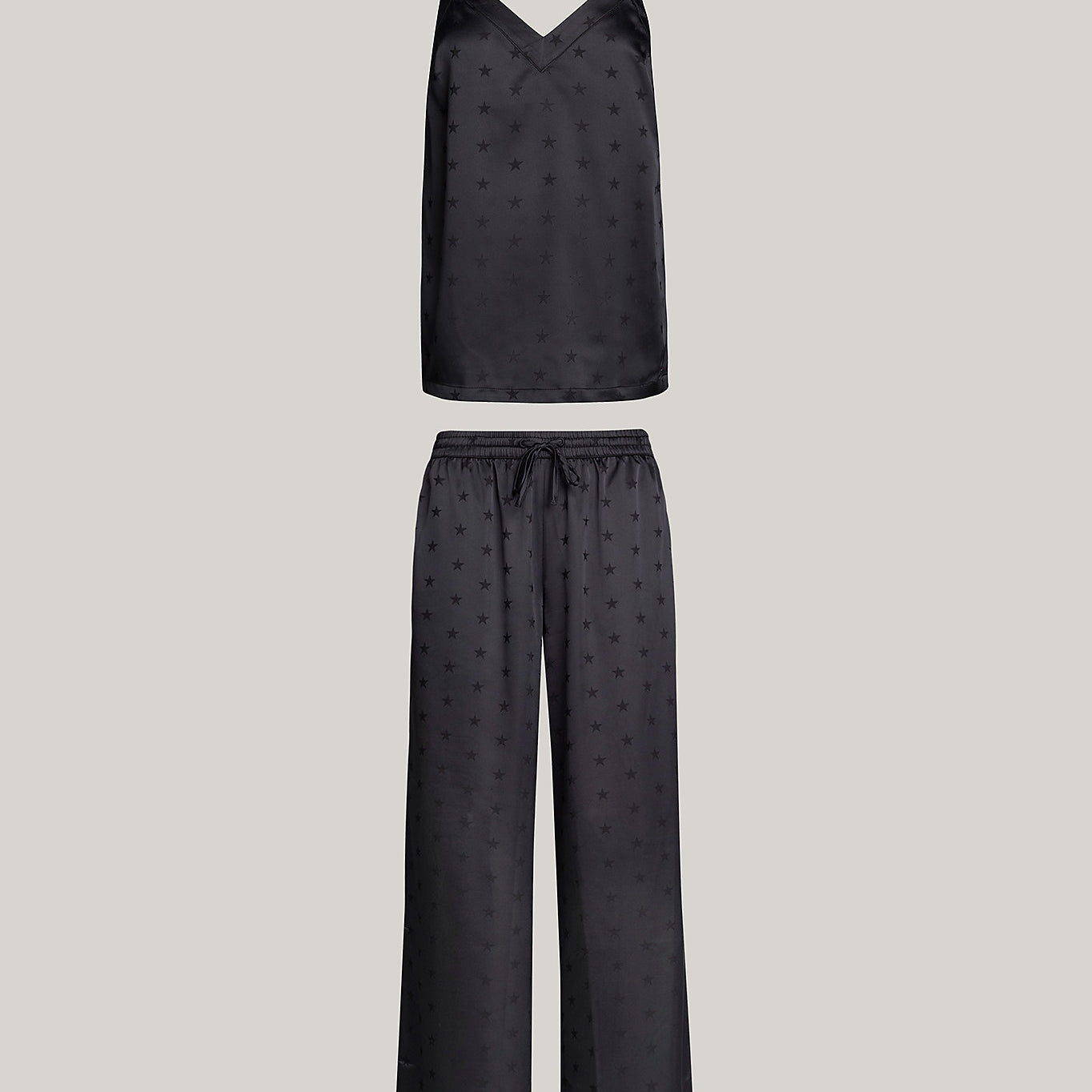 Tommy Hilfiger ESS HOLIDAY Womens Cami & Long Pants Black