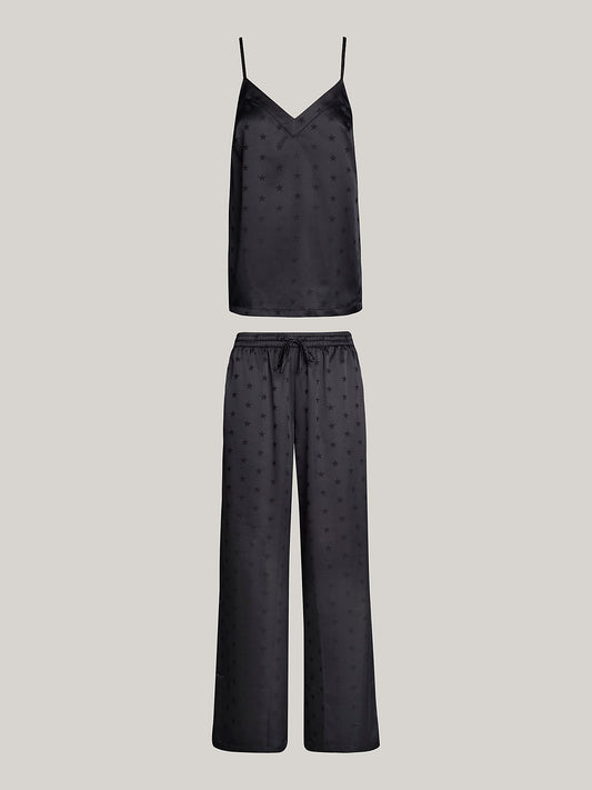 Tommy Hilfiger ESS HOLIDAY Womens Cami & Long Pants Black