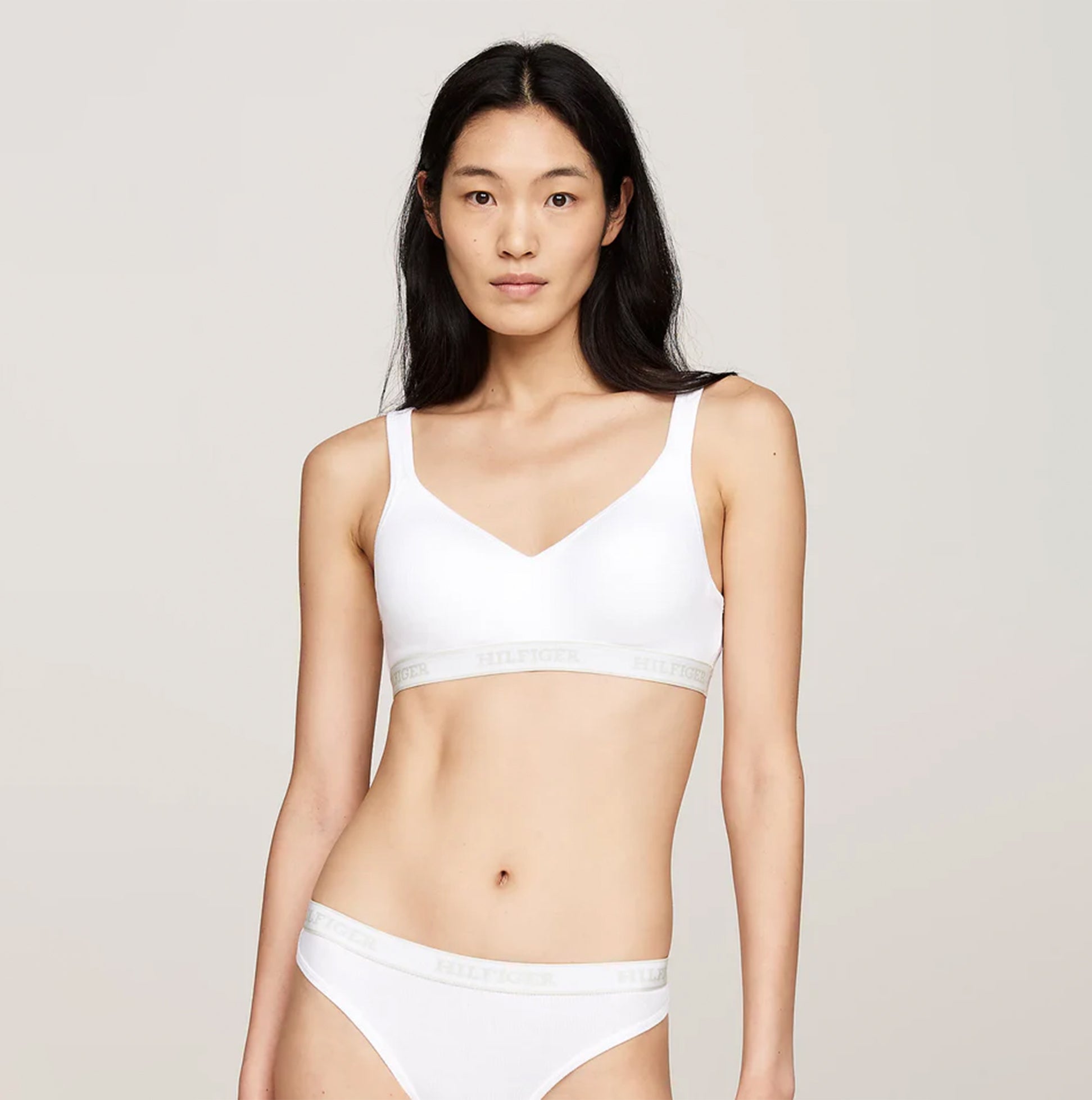 Tommy Hilfiger MONOTYPE Womens Bralette Lifts White