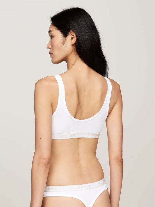 Tommy Hilfiger MONOTYPE Womens Bralette Lifts White