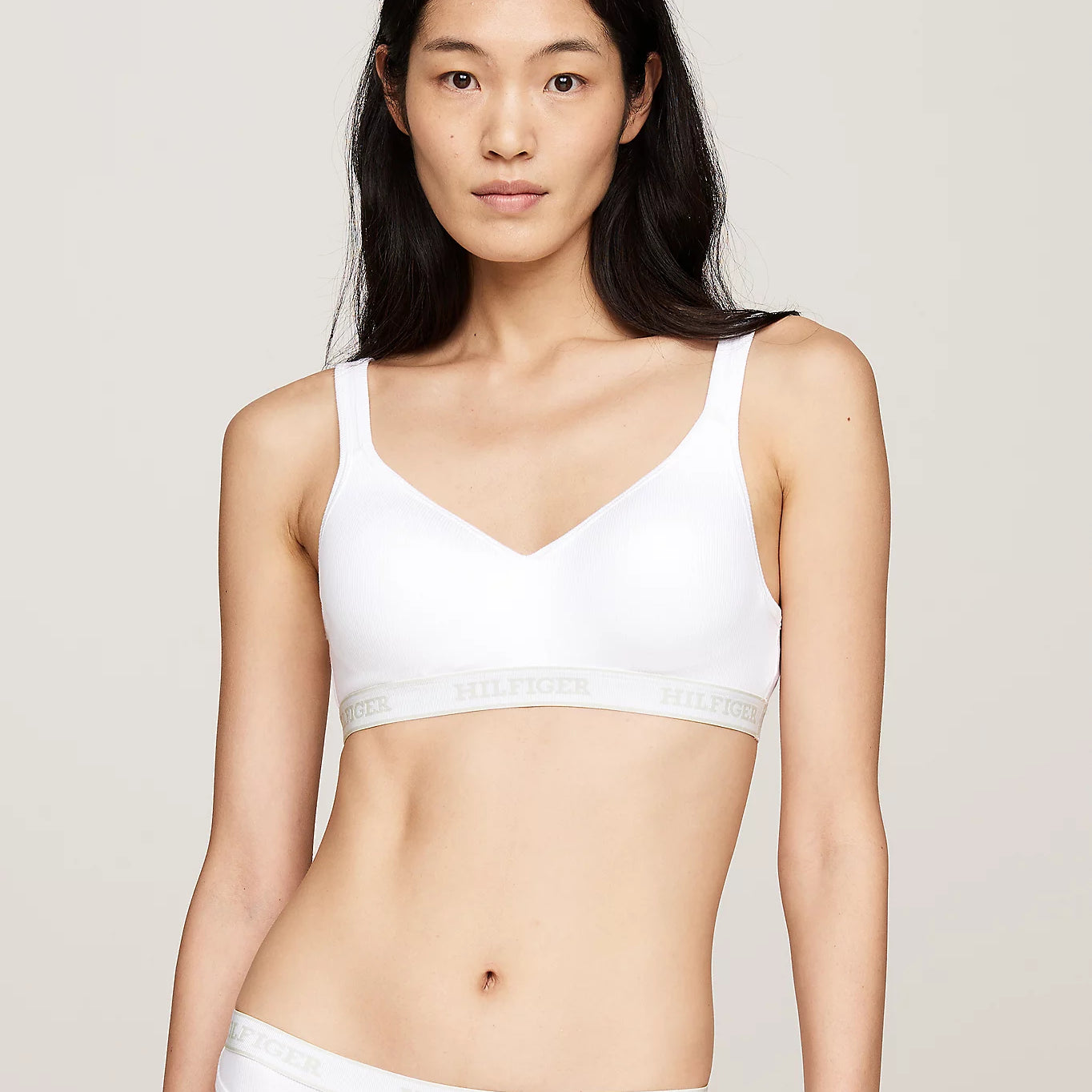 Tommy Hilfiger MONOTYPE Womens Bralette Lifts White