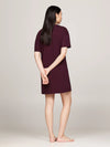 Tommy Hilfiger HERITAGE HOLIDAY Womens T-Shirt Dress Deep Burgundy