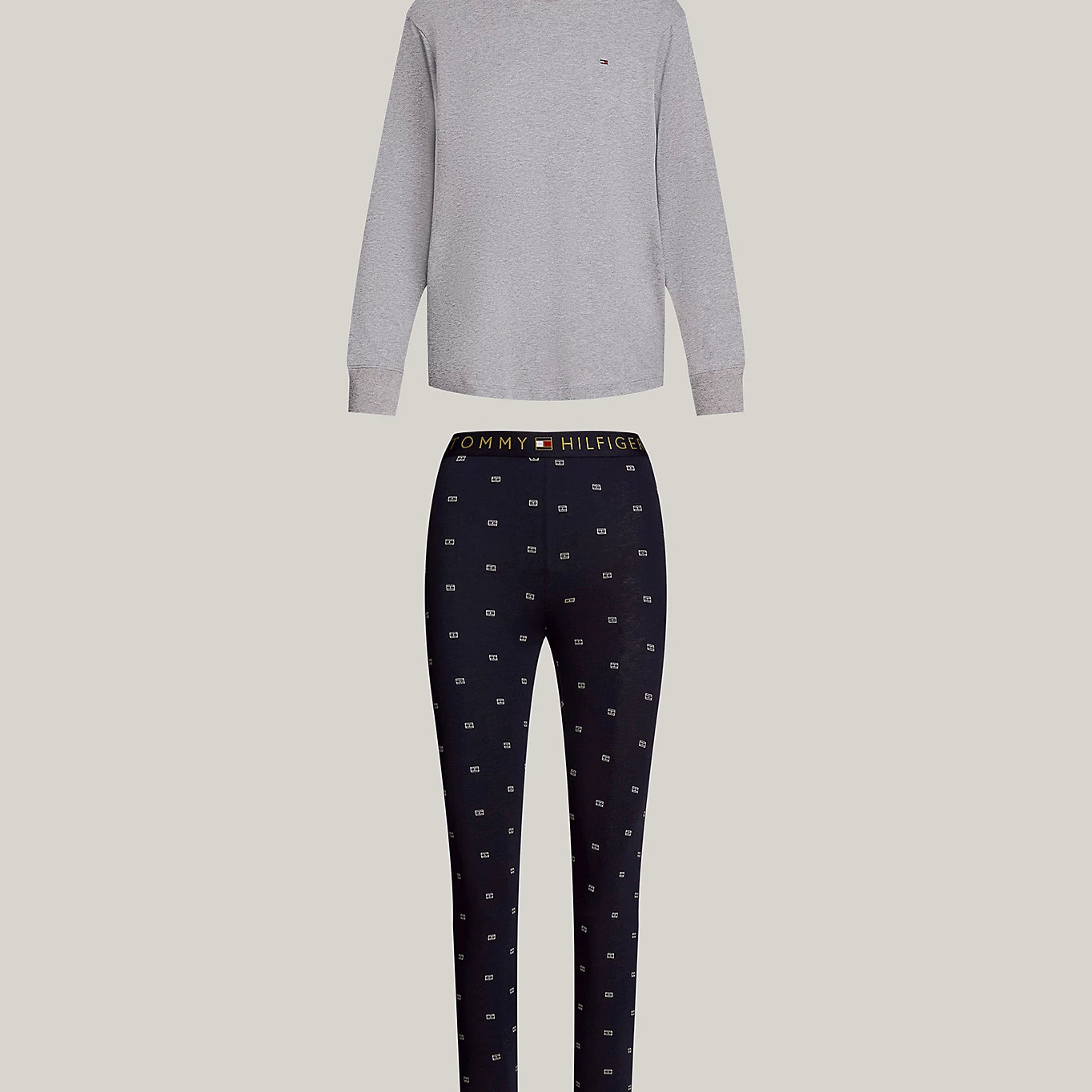 Tommy Hilfiger ORIGINAL Womens Legging Pyjama & Eye Mask Gift Set