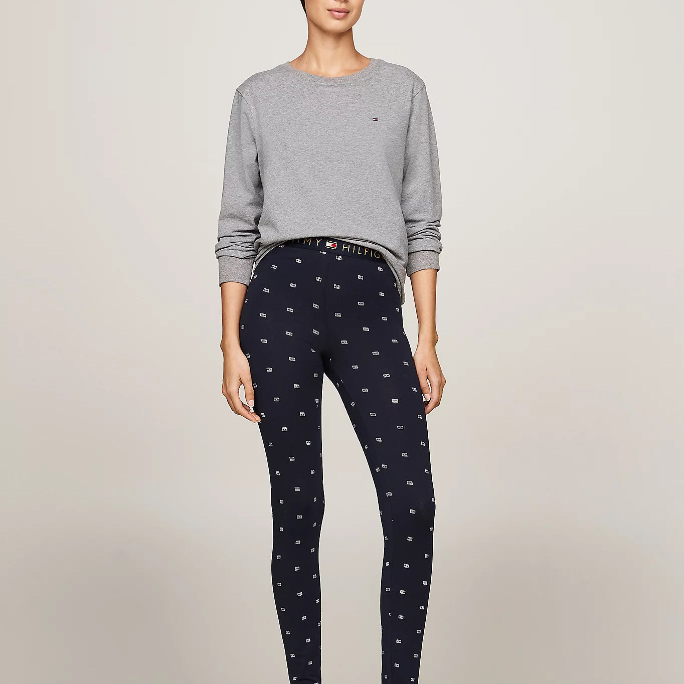 Tommy Hilfiger ORIGINAL Womens Legging Pyjama & Eye Mask Gift Set